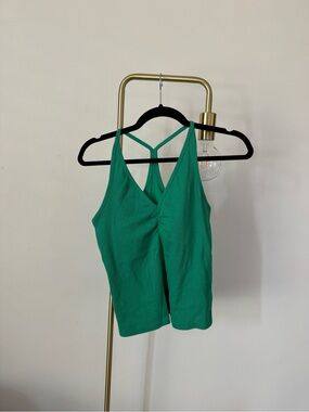 Green V-Neck Racerback Tank Top - old Navy